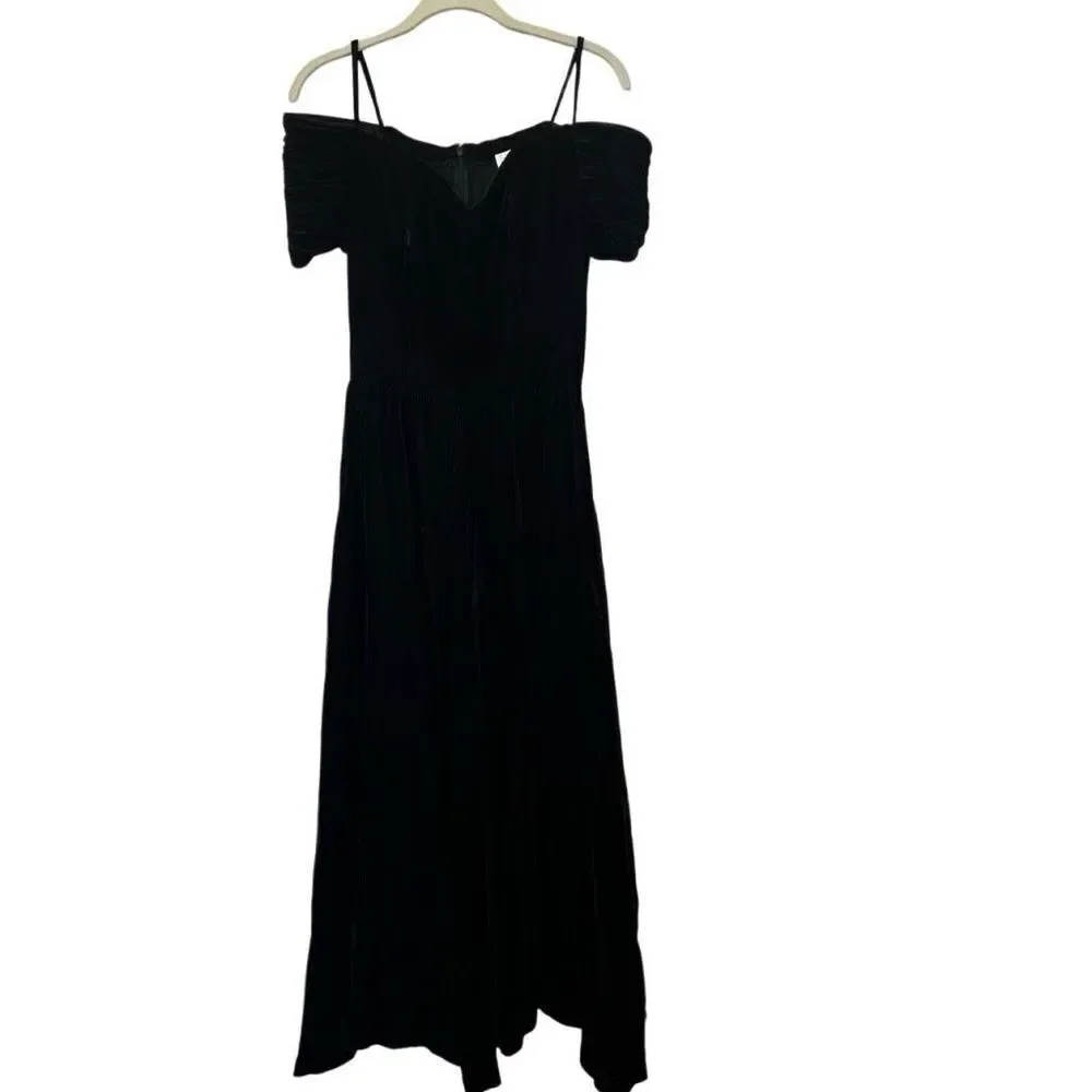 90’s Vintage Moda International Black Velvet Corset Gunne Sak Dress Sz.10 NWT